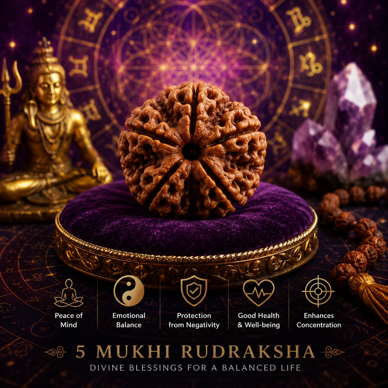 5 Mukhi Rudraksha